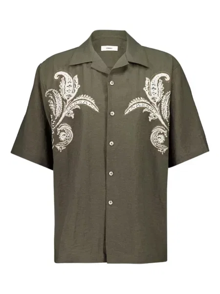 Košile Commas s paisley potiskem zelená