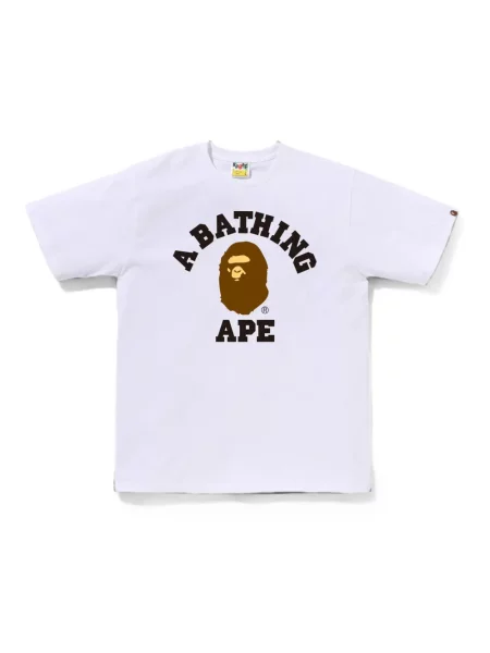 Scurt tricou A Bathing Ape® cu mâneci scurte alb