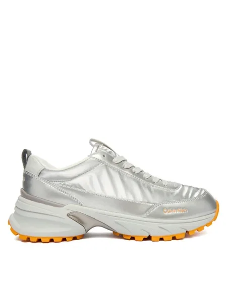 Calvin Klein Сникърси Hike Runner Lace Up Pearl Ny сребрист