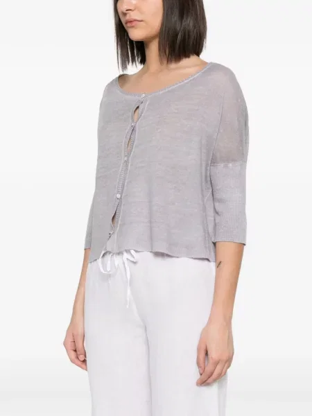 Cardigan Avant Toi tricotate gri