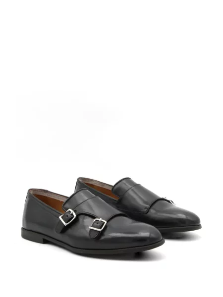 Pantofi loafer Mille 885 cu bretele negru