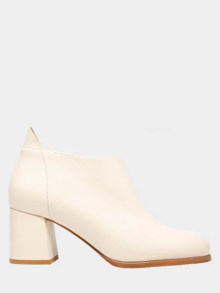 Кожаные ботильоны Enzo Verratti бежевые