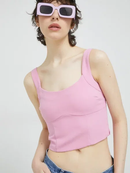 Top Abercrombie & Fitch růžový