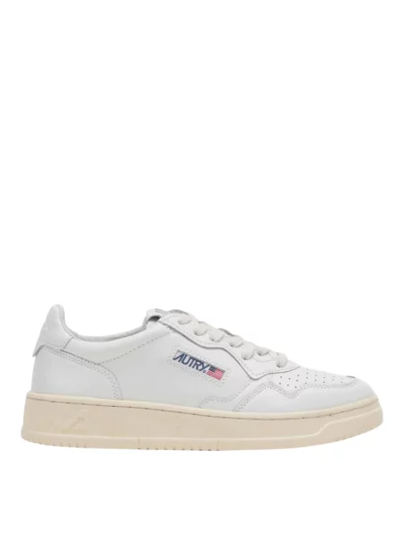 Sneakers Autry Medalist Low Man Leat/ Leat Wht/ Wht EUR 41 białe