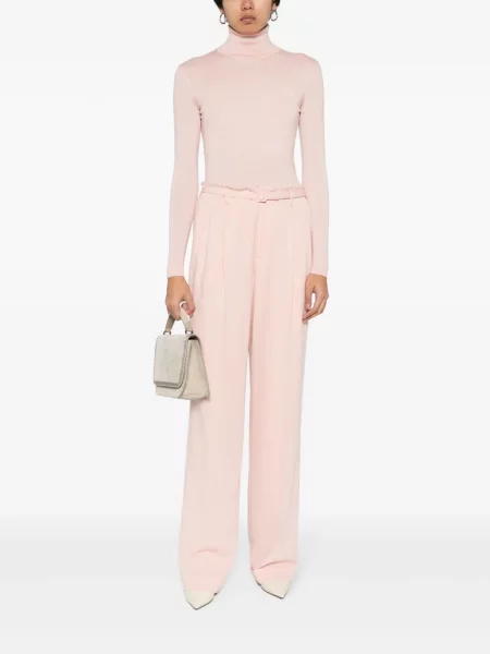 Vilnonės kelnės Ralph Lauren Collection rožinė