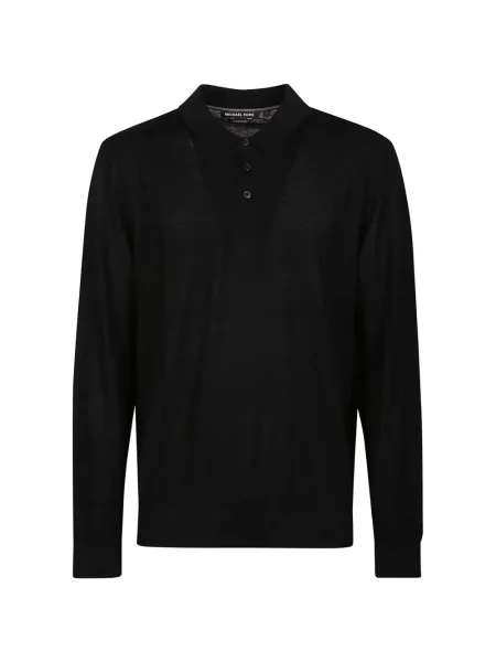Lung tricou polo Michael Kors negru