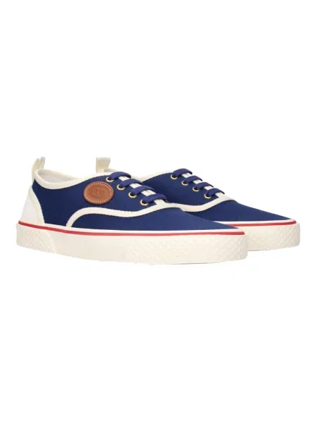 Lniane sneakersy Valentino Garavani niebieskie