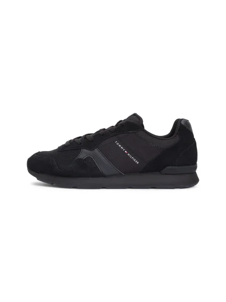 Sneakerși Tommy Hilfiger din piele negru