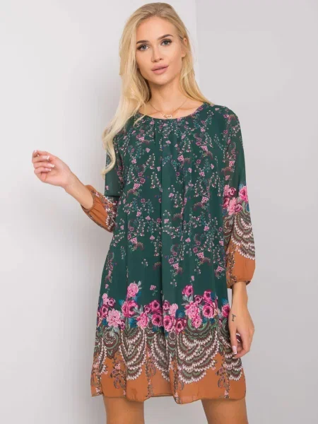 Rochie Fashionhunters de costum verde