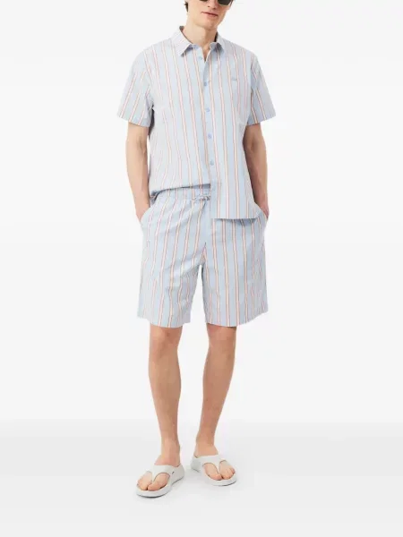 Pantaloni scurți Lacoste cu cordon albastru