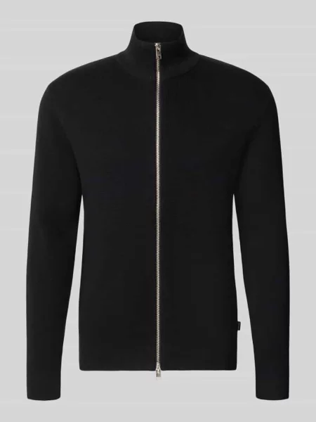 Kurtka w kroju regular fit z czystej bawełny model MILANO' Jack & Jones Premium czarna