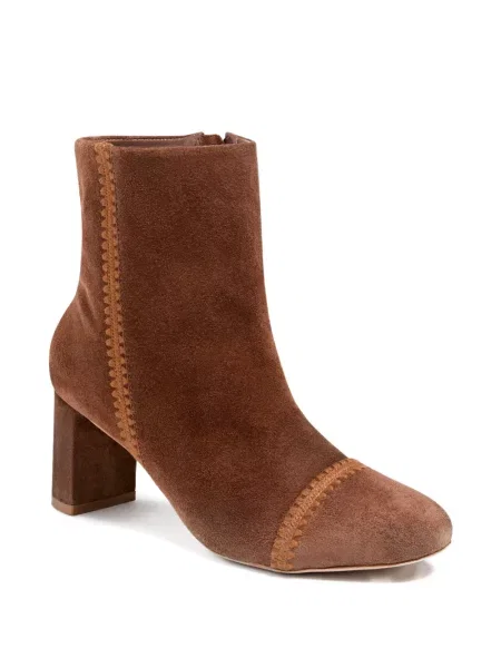 Botine Cinq A Sept din piele de căprioară maro