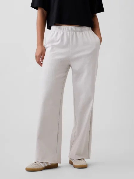 GAP Pantaloni WEEKENDER alb natural negru