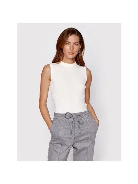 Boss Топ Feskies Slim Fit білий