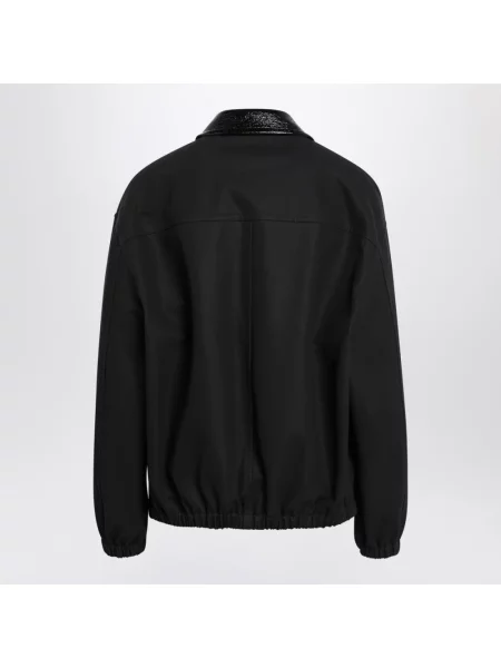 Kurtka bomber Courreges z kołnierzem czarny