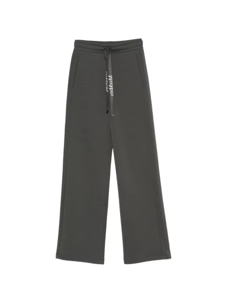 Pantaloni 's Max Mara alergare cu cordon gri