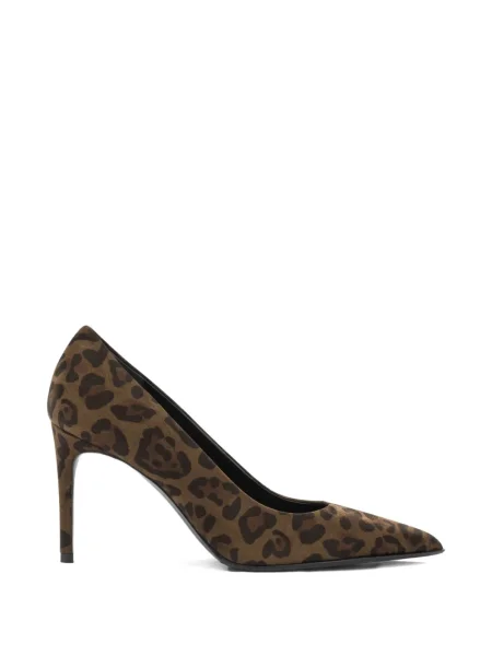 Pantofi cu toc Sergio Levantesi cu model leopard maro