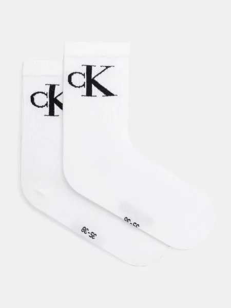Calvin Klein Jeans ponožky s bavlnou bílé