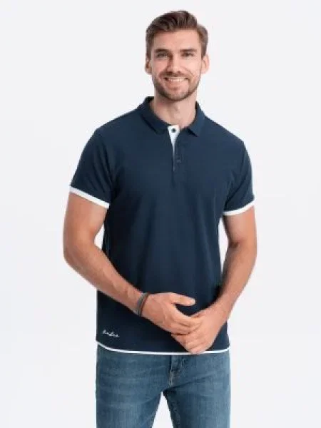 Polo majica Ombre plava