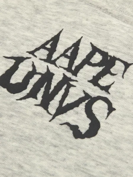 Lung tricou Aape By A Bathing Ape cu imagine gri