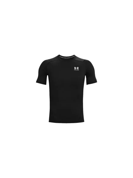 T-shirt Under Armour Hg Armour Comp SS Black/ White M czarna