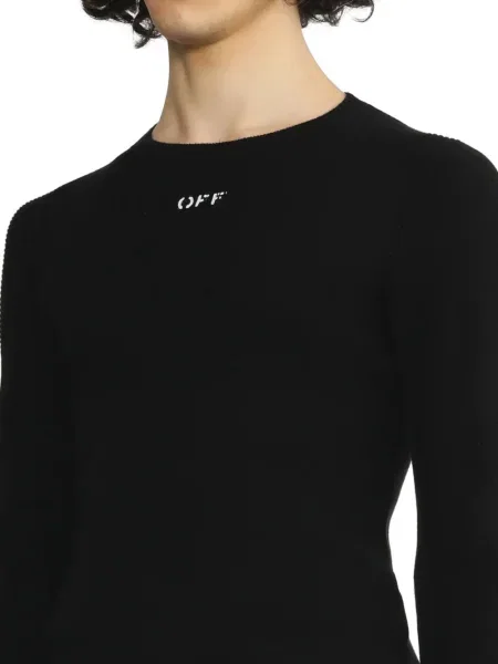 Pulover Off-white de lână alb