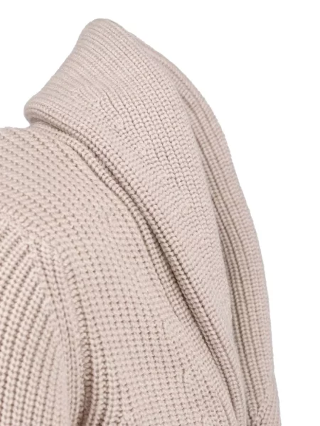 Gulerat cardigan Drumohr tricotate chunky