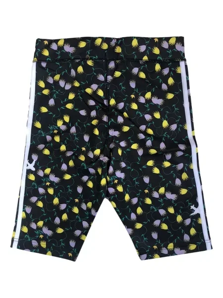 Pruhované krajkové pruhované tričko Adidas s vázáním šedé