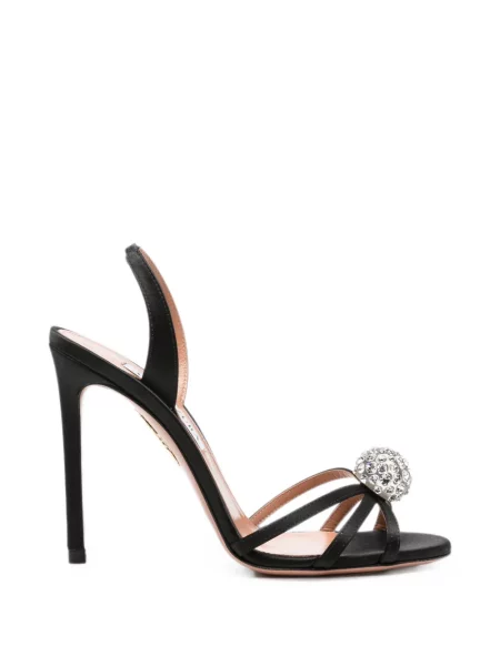 Sandale Aquazzura slingback negru