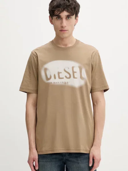 Diesel t-shirt Ανδρικό μπεζ
