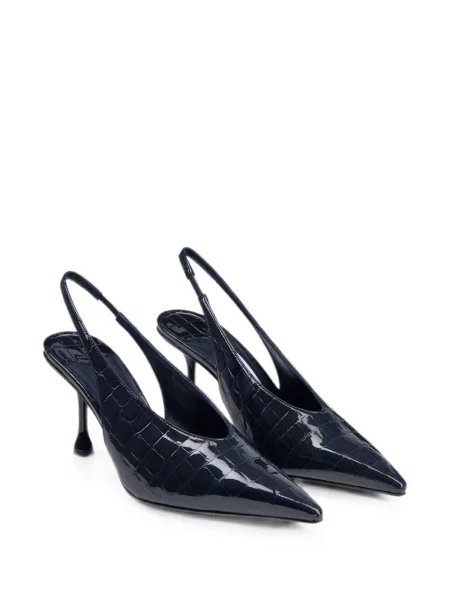 Pantofi cu toc Jimmy Choo din piele slingback albastru