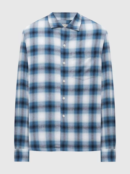 Клетчатая рубашка Jw Anderson синий