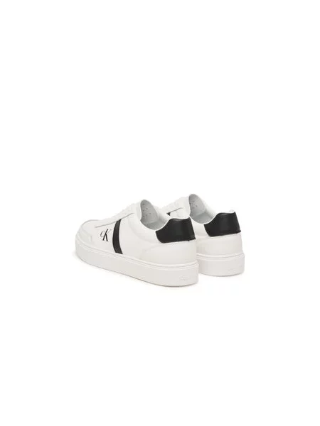Laisvalaikio batai Calvin Klein Classic Cups Lace Lth Emb Tongue balta