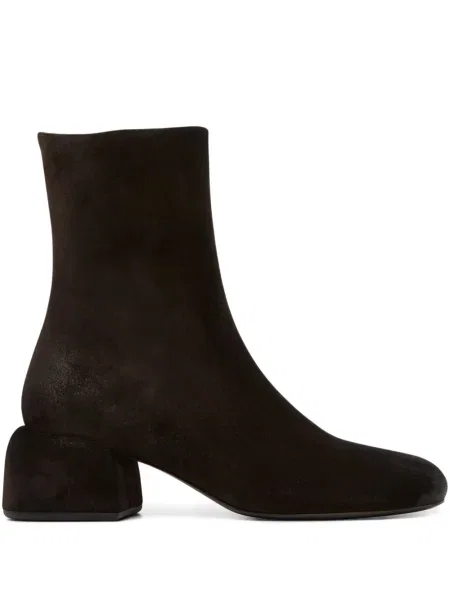 Botine Marsell din piele de căprioară maro