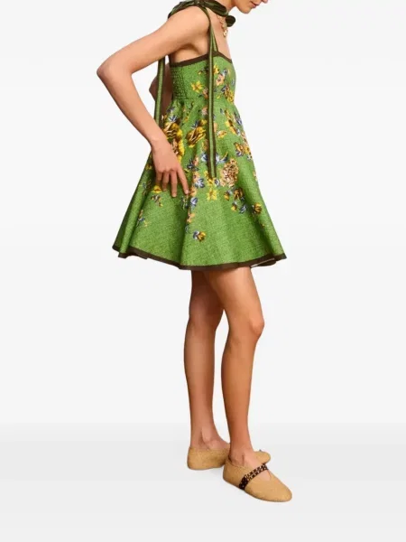 Rochie mini Alemais de in verde