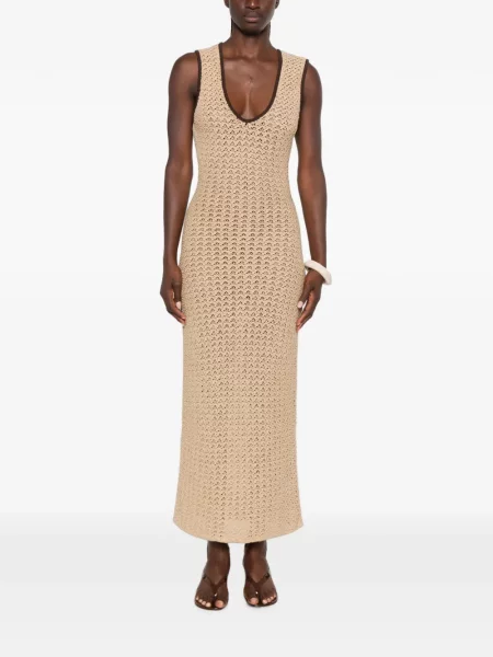Rochie maxi Sir tricotate cu spatele deschis