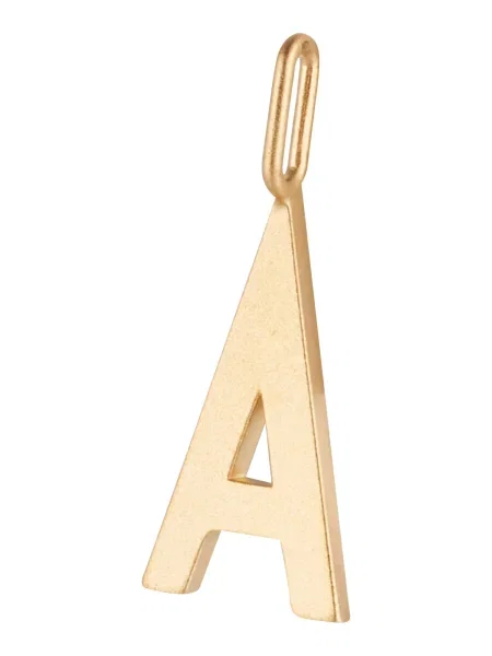 Strieborný pozlátený prívesok Design Letters