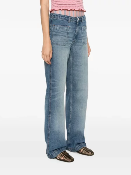 Blugi cu picior larg A.p.c. albastru