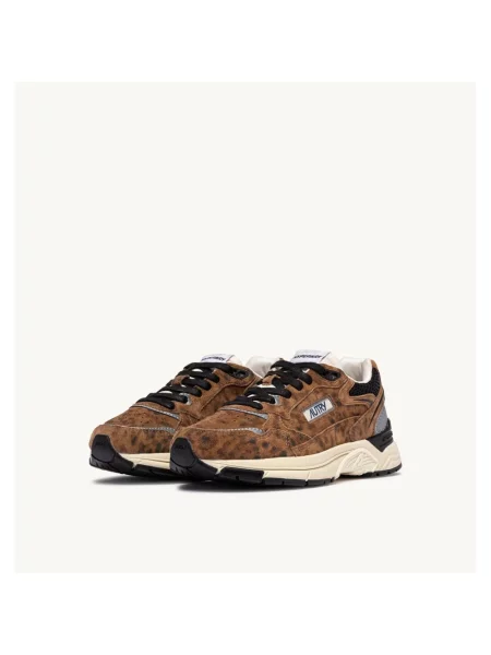 Sneakersy Autry zamszowe brązowe