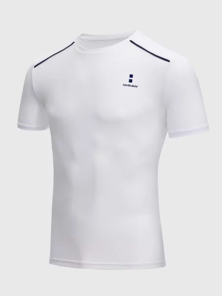 Nordicdots Tricou funcțional alb