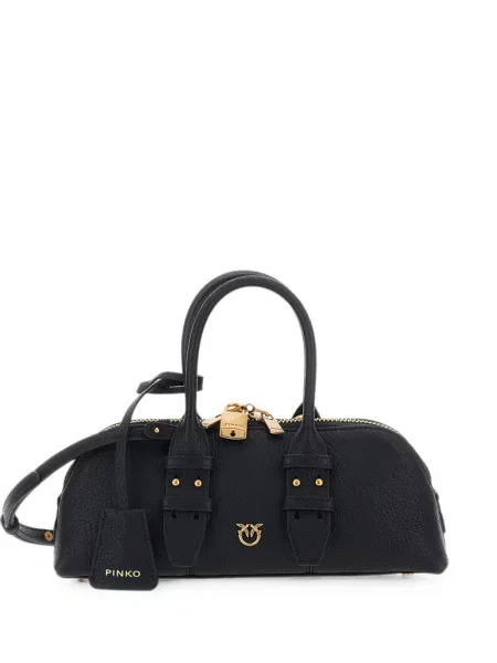 Geantă shopper Pinko din piele negru