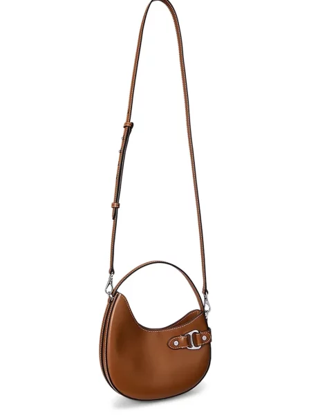Шкіряна сумочка Lauren Ralph Lauren коричневий