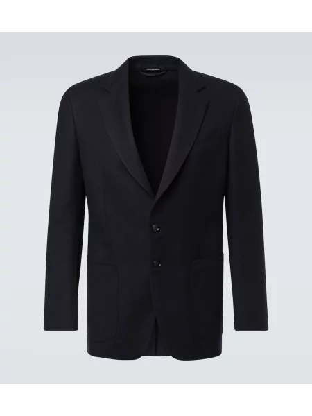 Geacă Tom Ford de lână albastru