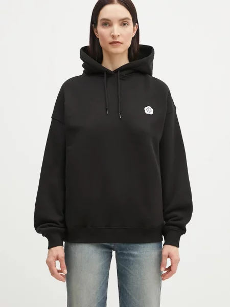 Kenzo hanorac de Boke Flower femei cu glugă cu imprimeu negru