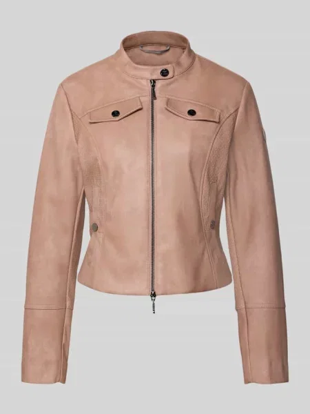 Kurtka o kroju slim fit w skórzanym wyglądzie Amber & June
