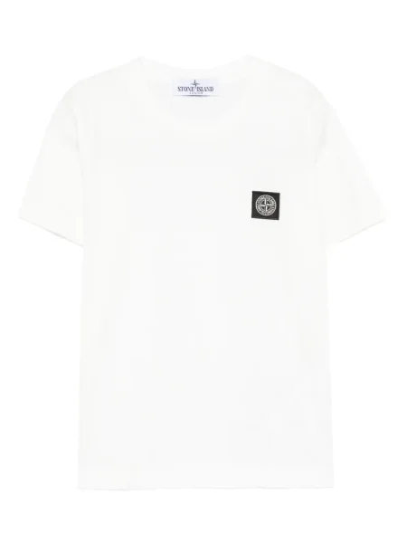 Koszulka dziecięca Stone Island biała