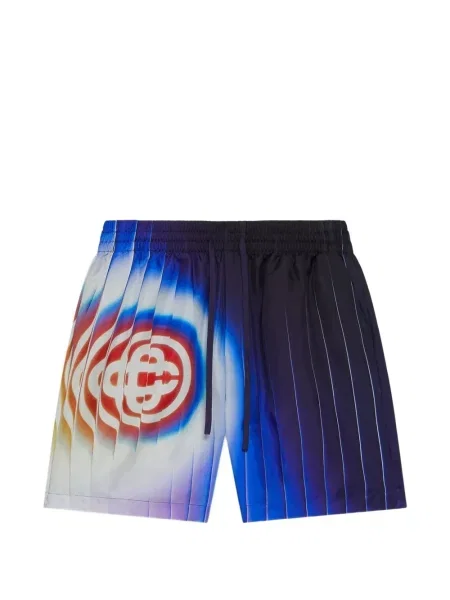 Pantaloni scurți Casablanca de mătase albastru
