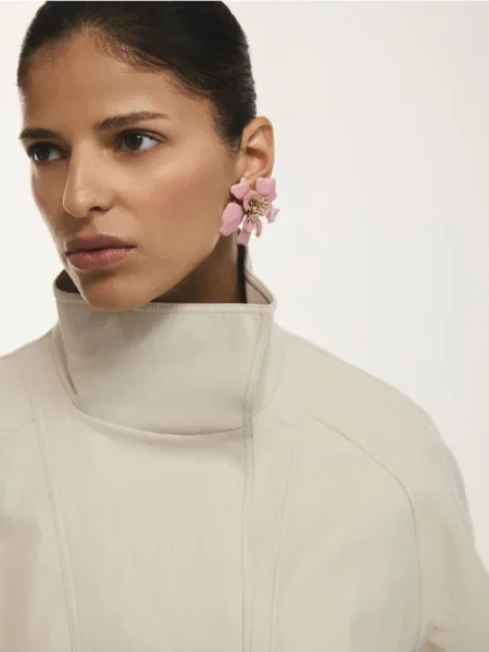 Серьги Reserved розовые