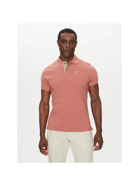 Barbour Polo majica Tartan Regular Fit roza