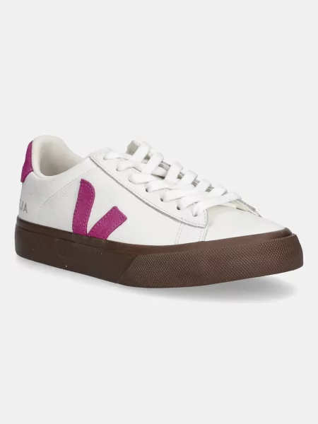Veja sneakers din piele Campo alb